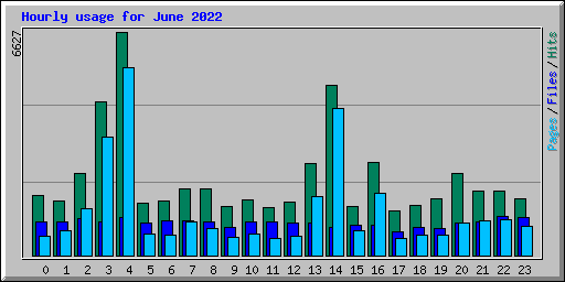 Hourly usage for June 2022